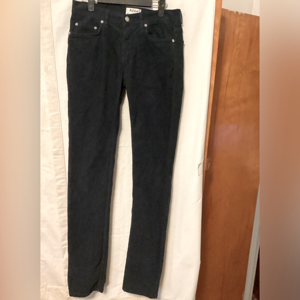 Acne Studios Ace Cord Blue Sz 28/32 # Corduroy ,Office Business
